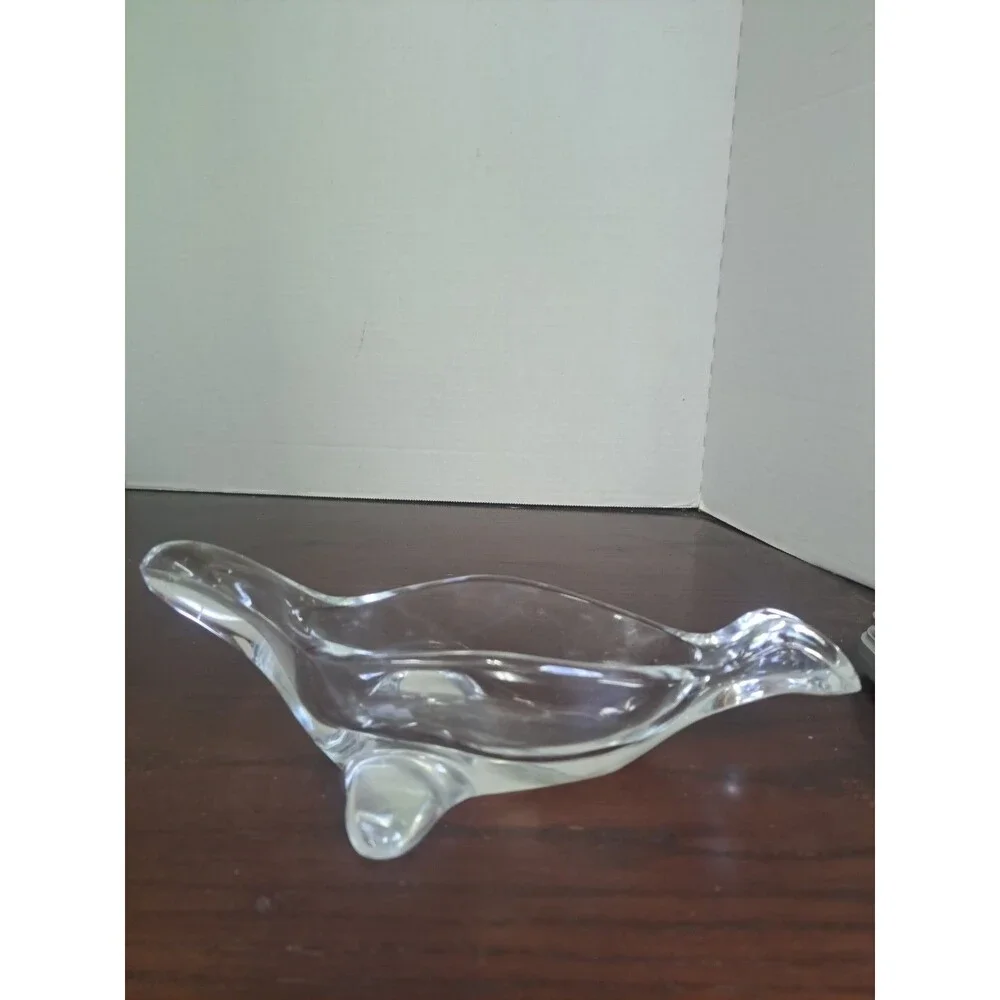 Clear Glass Seal Trinket Dish